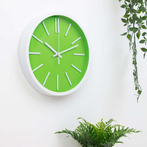 green wall clock