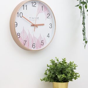pink wall clock