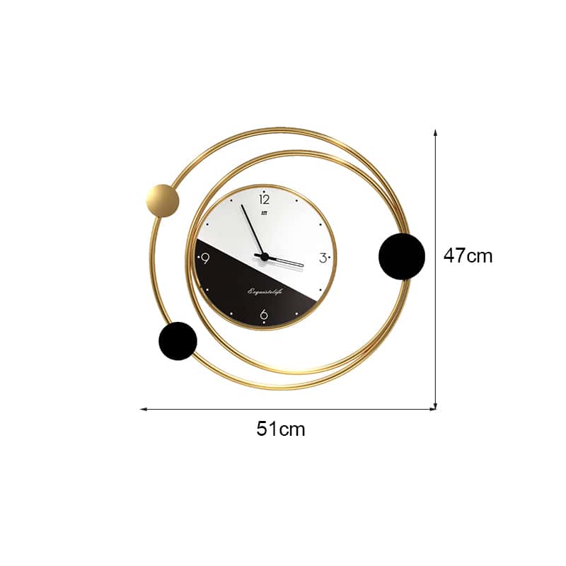gold and black round rings6